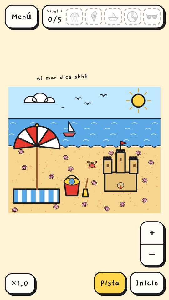 Un día de playa con caracolas